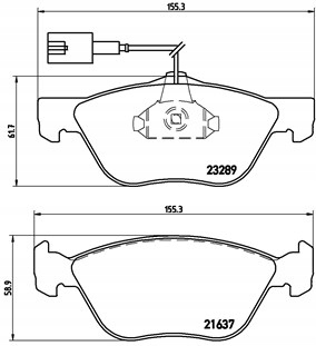 BREMBO SABOTS DE FREIN AVANT ALFA ROMEO 147 156 SPIDER GTV photo 2 - milautoparts-fr.ukrlive.com