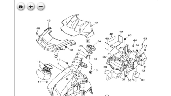 PLASTIQUE PROTECTION CAPOT YAMAHA GRIZZLY 700 2016 photo 1 - milautoparts-fr.ukrlive.com