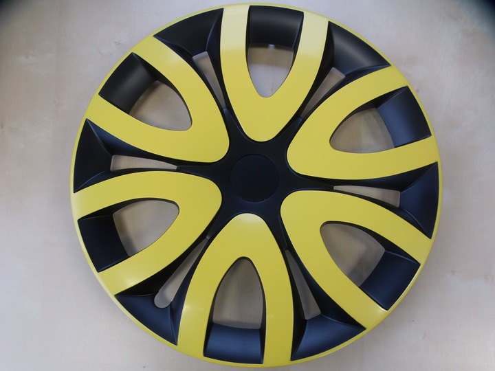 WHEEL COVERS 16 CZARNO ZOLTE OPEL VW FIAT FORD MAZDA photo 8 - milautoparts-fr.ukrlive.com