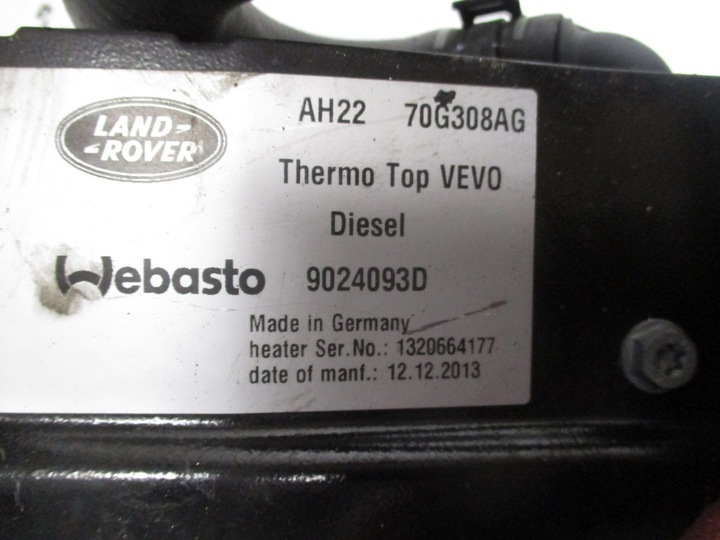 WEBASTO HEATING DISCOVERY 4 AH22-70G308-AG photo 3 - milautoparts-fr.ukrlive.com