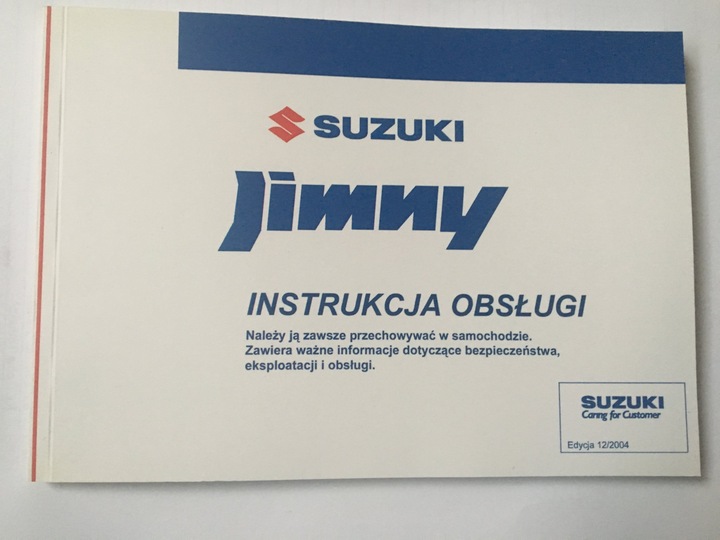 SUZUKI JIMNY POLSKA MANUAL SERVICE NEW CONDITION photo 1 - milautoparts-fr.ukrlive.com