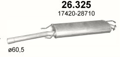 SILENCER CENTRAL TOYOTA RAV 4 26.325 photo 1 - milautoparts-fr.ukrlive.com