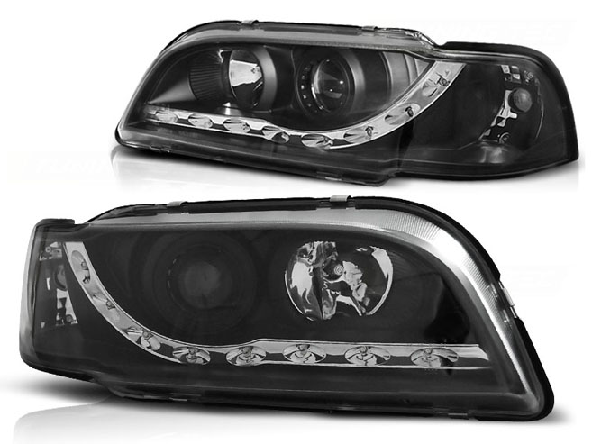 LAMPS FRONT VOLVO S40 / V40 LED BLACK DIODOWE photo 2 - milautoparts-fr.ukrlive.com