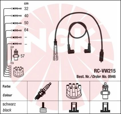 DRIVING GEAR NGK RC-VW215 0946 photo 2 - milautoparts-fr.ukrlive.com