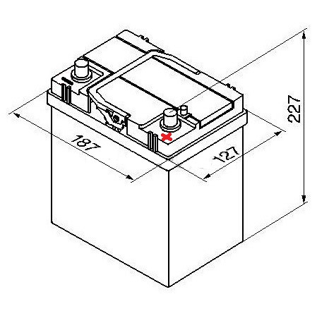 BATTERY VARTA BLUE D 40AH/330A P+ 540126033/VAR photo 3 - milautoparts-fr.ukrlive.com