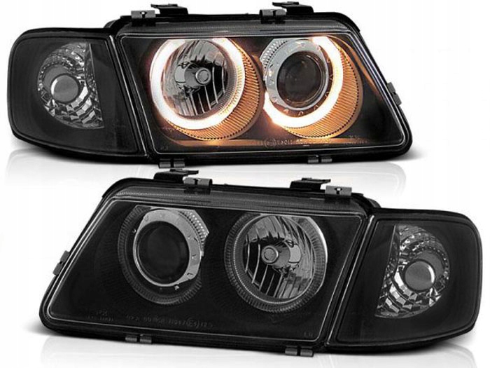 AUDI A3 8L 96-00 LAMPS GRILLES BLACK RINGS H7 photo 2 - milautoparts-fr.ukrlive.com