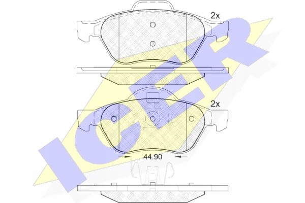 PADS BRAKE ICER LANCIA LYBRA FRONT photo 3 - milautoparts-fr.ukrlive.com