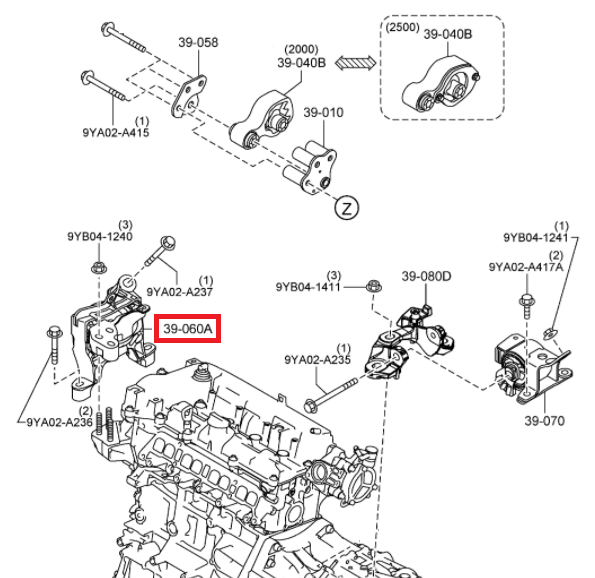 AIR BAGS ENGINE FRONT RIGHT MAZDA 3 6 CX5 2.5 ATM photo 4 - milautoparts-fr.ukrlive.com