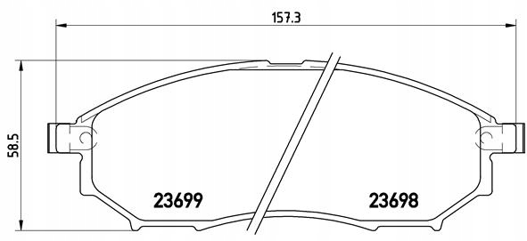 BREMBO PADS P INFINITI M37 Q70 QX50 QX70 G35 Q45 photo 4 - milautoparts-fr.ukrlive.com