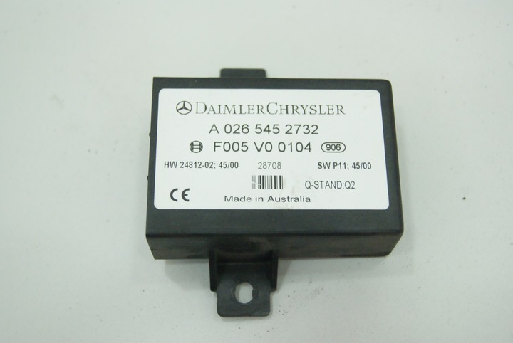 CONTROL UNIT MODULE A0265452732 MERCEDES SL R230 photo 1 - milautoparts-fr.ukrlive.com