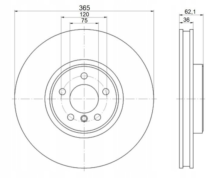 DISC MIKODA 0462 GT FRONT 365MM photo 2 - milautoparts-fr.ukrlive.com