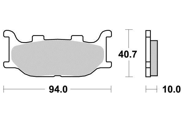 SABOTS DE FREIN DE FREIN MAJESTY 400 TMAX T-MAX 500 YAMAHA photo 1 - milautoparts.fr