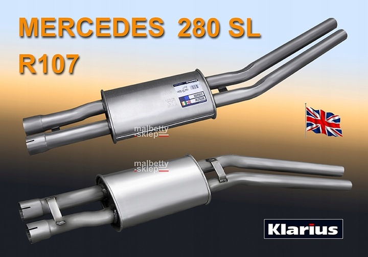 SILENCER CENTRAL MERCEDES 280 350 450 SL R107 W116 photo 3 - milautoparts-fr.ukrlive.com