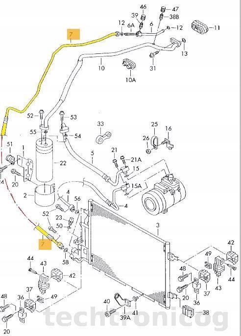 CABLE SKRAPLACZA AIR CONDITIONER SKODA SUPERB 3U0 photo 3 - milautoparts-fr.ukrlive.com