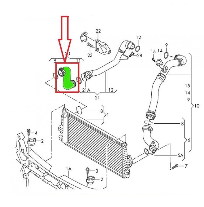 FIL TURBO DE RADIATEUR VW SHARAN 1.9 TDI photo 6 - milautoparts-fr.ukrlive.com