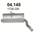 SILENCER END CITROEN BERLINGO CARGO 04.145 photo 1 - milautoparts-fr.ukrlive.com