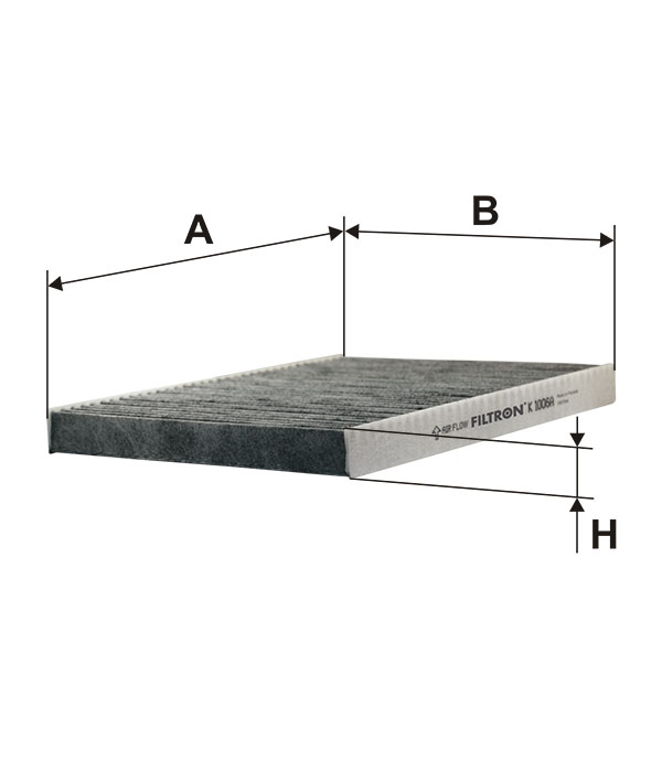 FILTRON K1006A - FILTRE DE CABINE CARBONIQUE photo 2 - milautoparts-fr.ukrlive.com