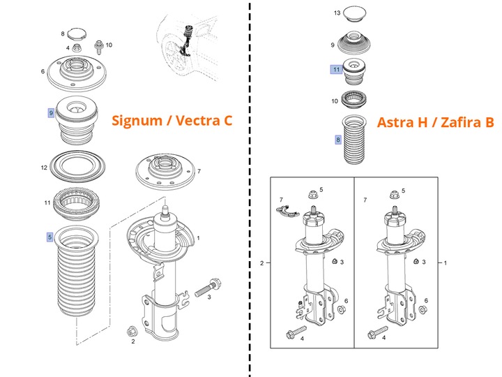 SET ASSEMBLY SHOCK ABSORBER FRONT FOR OPEL WITH photo 3 - milautoparts-fr.ukrlive.com