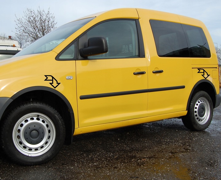 VW CADDY '04-10 MOULDINGS TRIMS ON WINGS 4 PC. photo 1 - milautoparts-fr.ukrlive.com