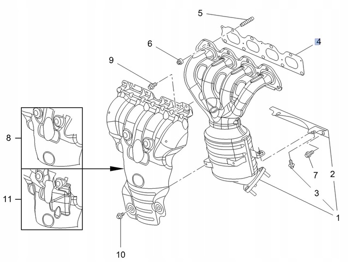 GASKET MANIFOLD WYD FIAT CROMA 1.8 16V 2005- photo 16 - milautoparts-fr.ukrlive.com