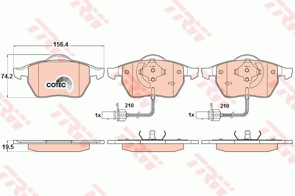 DISQUES 313MM WIERCONE SABOTS DE FREIN TRW AUDI A6 C6 4F2 '04- 2.0 2.7 3.0 TDI TFSI photo 4 - milautoparts-fr.ukrlive.com