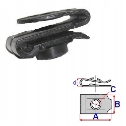 Клипса zakola mitsubishi galant toyota aygo b23303, Цена