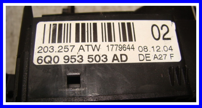 фото №9, Кермовий/підкермовий перемикач vw polo 6q0953503 різні