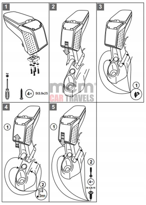 фото №6, Подлокотник citroen c3 picasso | rati подлокотник armster 2 b
