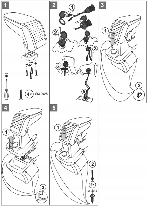 фото №7, Opel astra h підлокітник шкіряний підлокітник armster s