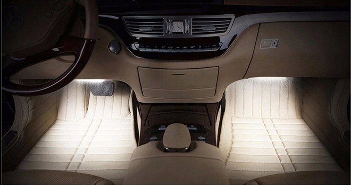 фото №15, Подсветка освещение интерьера кабины автомобиль лента планка led rgb 4x12