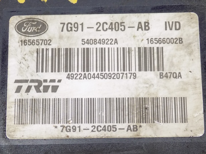 фото №7, Блок управления abs - ford s-max mondeo mk4 7g91-2c405-ab