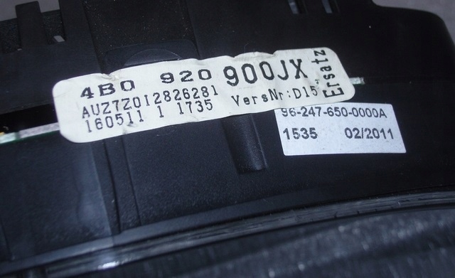 фото №11, Спідометр  прилади audi a6 c5 tdi 99-03 4b0920900jx
