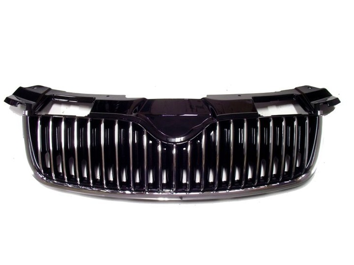фото №1, Решётка решётка радиатора skoda fabia ii хром 5j0853668a