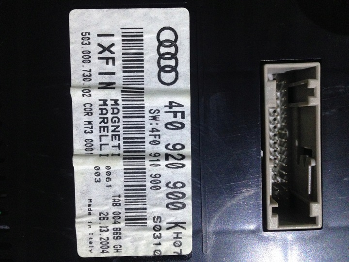 фото №4, Audi a6 c6 4f0 спідометр  прилади бензин 4f0920900k