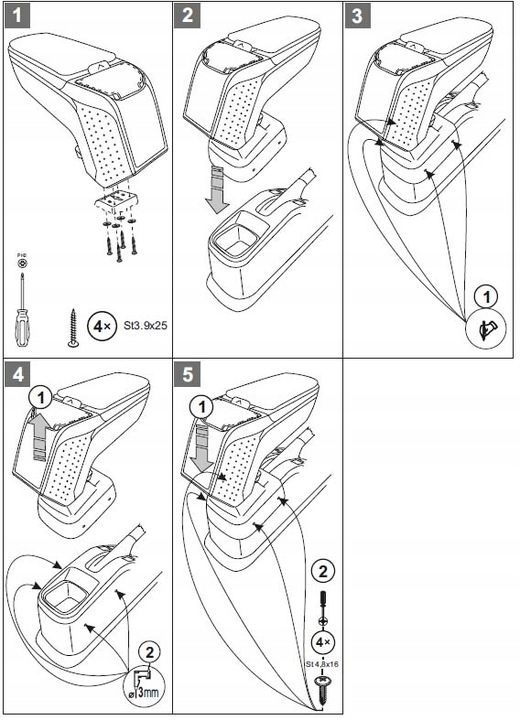 фото №8, Підлокітник підлокітник armster ii suzuki swift 2010 do 2017 чорний