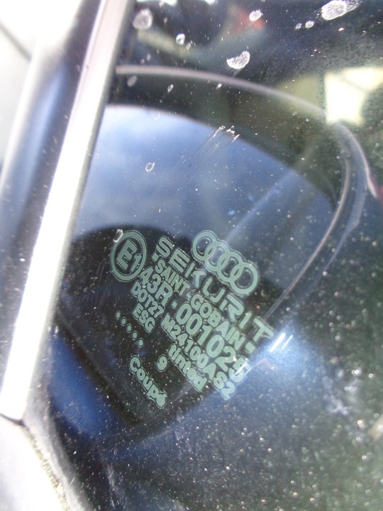 фото №4, Стекло дверная правая перед малый audi tt i 8n купе