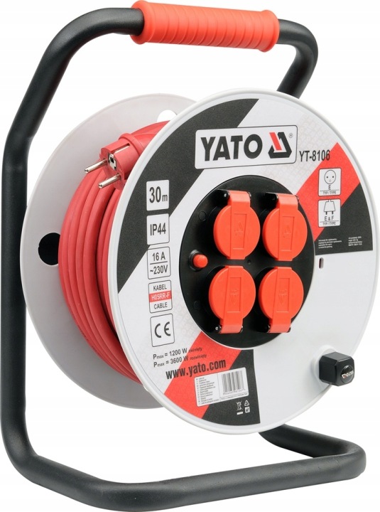Yato Prodlužovací Kabel Na Plastovém Bubnu YT-8108 50 M