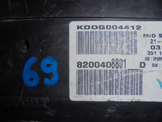 фото №4, Megane 2 счетчик приборы 8200408801 anglia