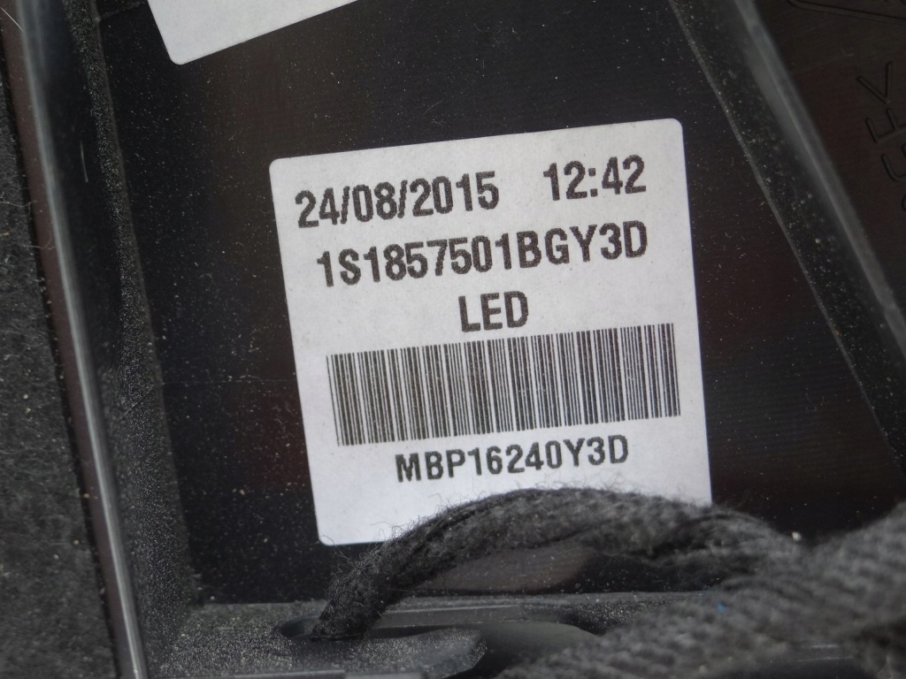 фото №8, Зеркало электрический vw up 1s1857501bg/502am oryg