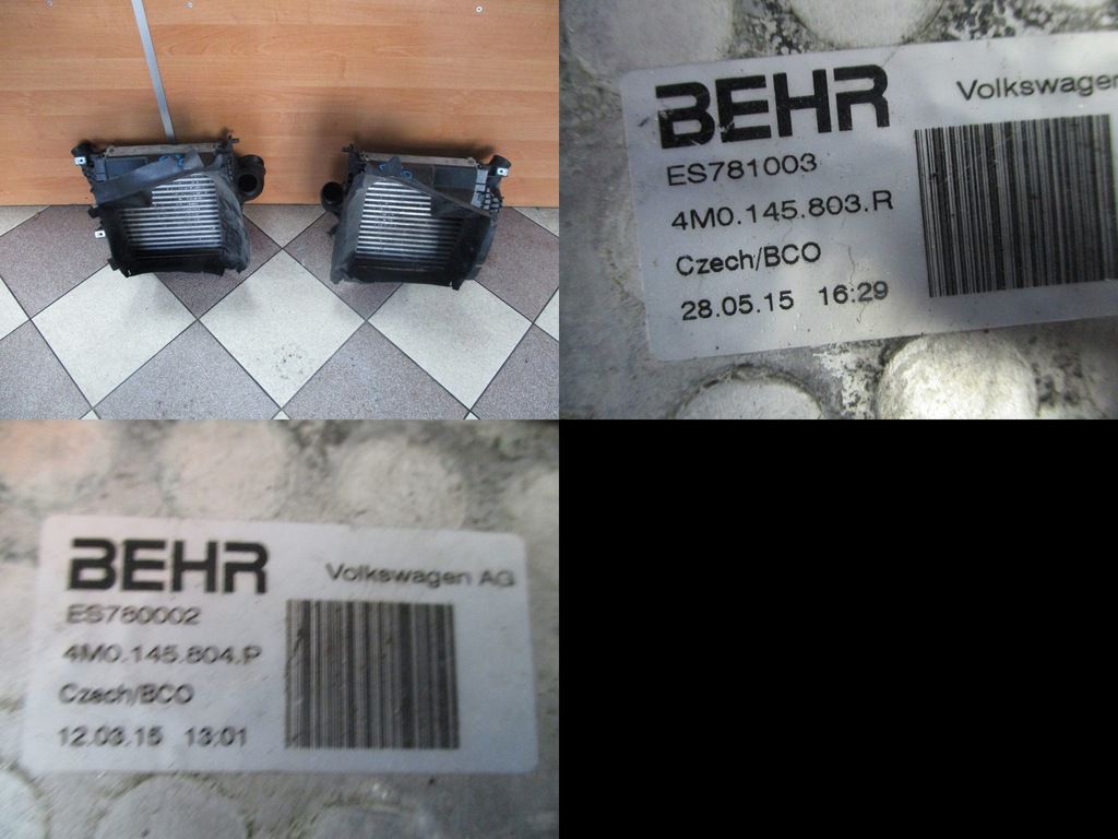 фото №1, Интеркулер интеркулер радиатор audi q7 4m0