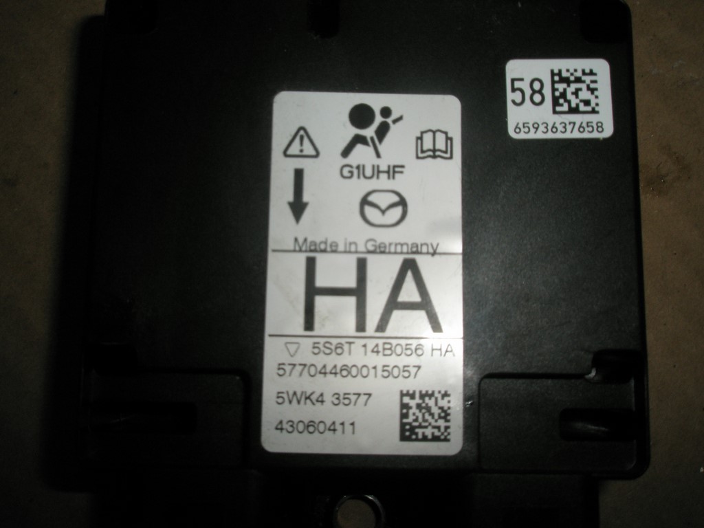 фото №1, Модуль датчик подушка безпеки 5wk43577 mazda 2 ii 02-07