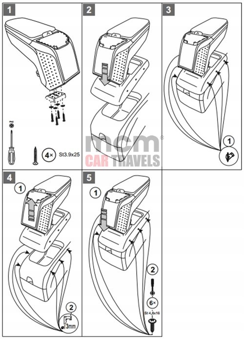 фото №6, Renault captur 2017-2019 підлокітник lux armster 2 black