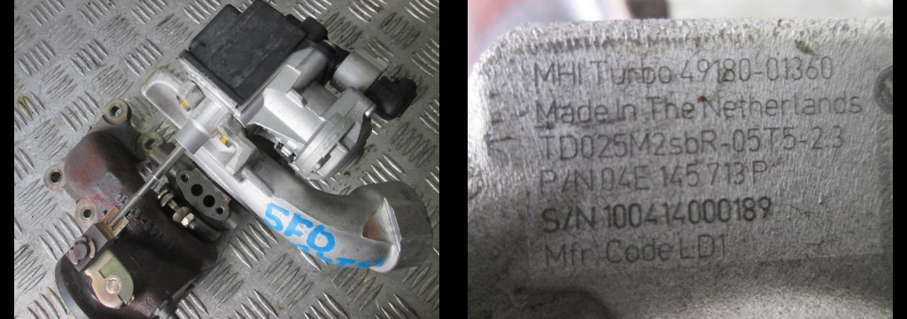 фото №1, Турбонагнітач seat leon 5f0 1,4tsi 04e145713