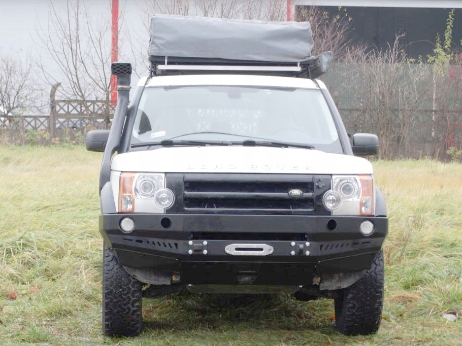 Land rover discovery 3 бампер перед с плита сталь Доставка