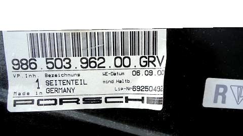 фото №11, Porsche boxster 986 задній крила задня