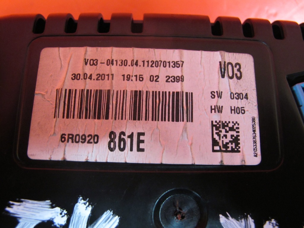 фото №6, Vw polo 5 v 6r 1.2 tdi лічильник прилади 6r0920861e
