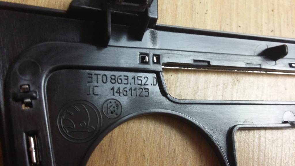 фото №11, Рамка панель кондиціонера dekor skoda superb ii 3t