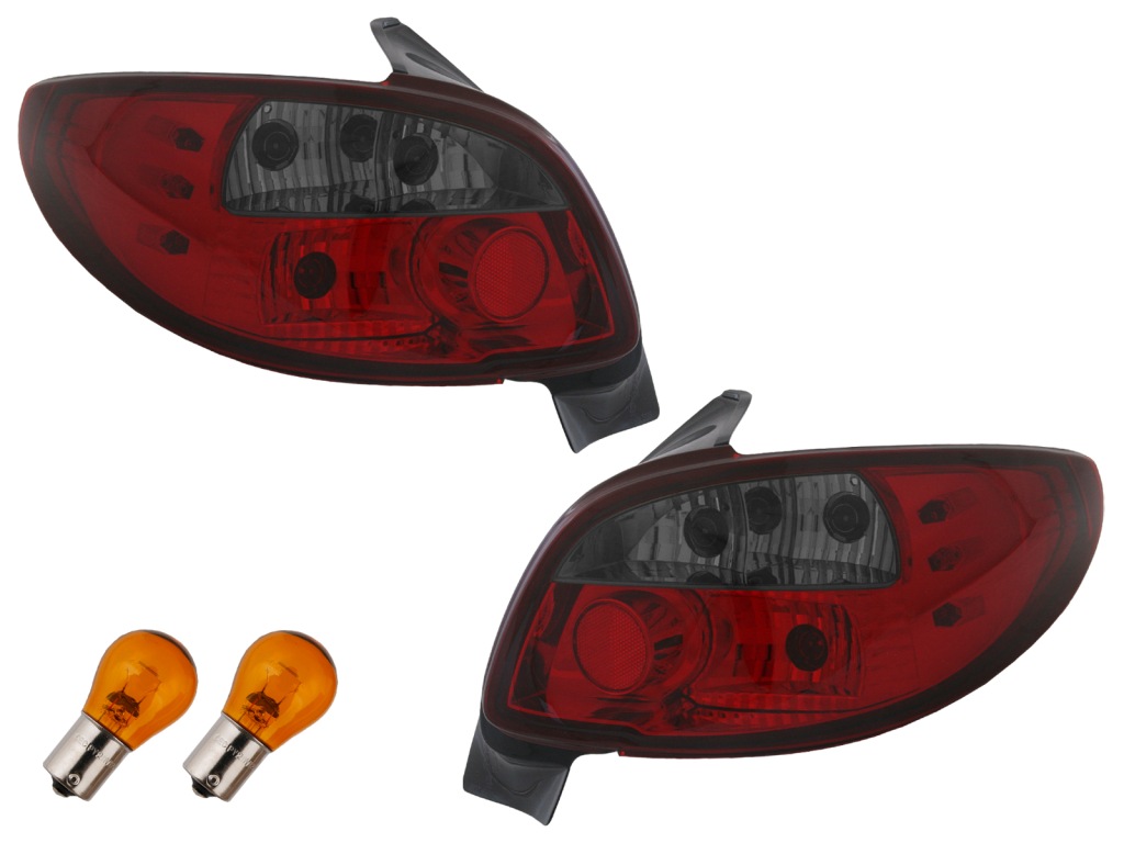 Купить Фара задняя комплект  peugeot 206 1998- clear red тюнинг