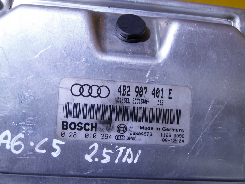 фото №5, Бортовой компьютер двигателя audi a6 c5 2.5tdi 4b2907401e