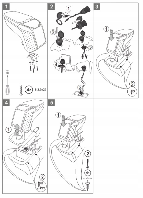 фото №9, Подлокотник armster ii opel astra k od 2015r.
